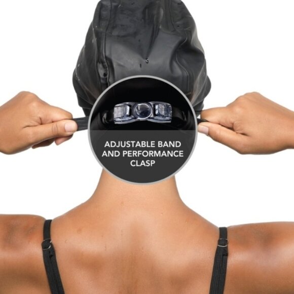 NEW Hairbrella SILVER Swim Cap Satin Lined - Picture 5 of 16